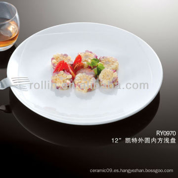 Plato de porcelana de 9 &quot;